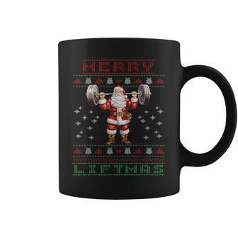 Grand Bodybuilder T Entraînement En Force Du Père Noël Tasse - Cadeauxyz