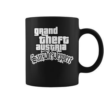 Grand Theft Austria Ibiza Strache Kurz Ibizagate Taza de café - Regaloses
