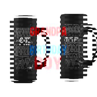 Grandpa Of The Birthday Boy Matching Family Spider Web Coffee Mug | Seseable UK