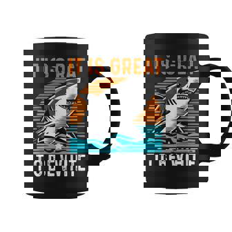 It Is Great To Be White Shark Coffee Mug - Monsterry