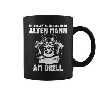 Grillen Unterschatze Niemal Ein Alten Mann Mit Grill S Tassen - Geschenkecke