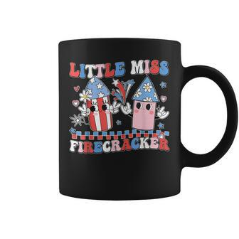 Groovy 4Th Of July Usa Girl Little Miss Firecracker Women Coffee Mug - Monsterry UK