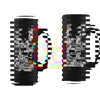 Groovy Love Greyhound Tie Dye Dog Mom Dad Graphic Print Coffee Mug - Monsterry