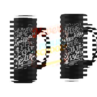 Groovy Never Underestimate A Public School Teacher Women Coffee Mug | Seseable UK