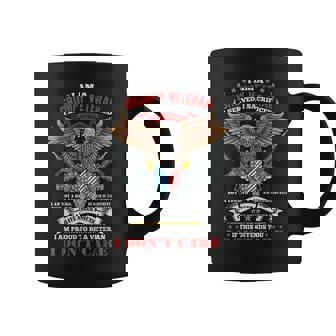 I Am A Grumpy Old Veteran I Served I Sacrificed Us Flag Coffee Mug - Seseable