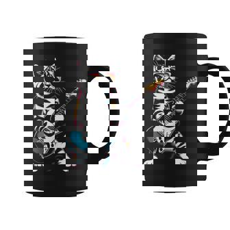 Guitar Cat Novelty Rock Music Band Concert Cat Coffee Mug - Thegiftio UK