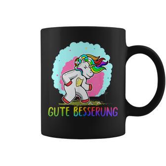 Gute Besserung Unicorn Unicorn Belly Pain Sick Flu Tassen - Geschenkecke