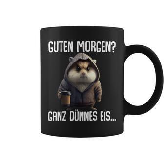 Guten Morgen Ganz Dünnes Eis- Morgenmuffel Coffee Hamster Tassen - Geschenkecke