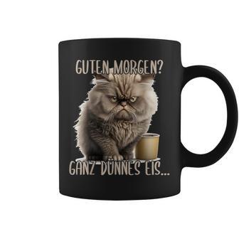 Guten Morgen Ganz Dünnes Ice Evil Cat & Coffee Tassen - Geschenkecke