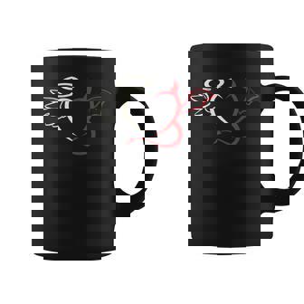 Half Angel Half Demon Heart Love Valentines Day Coffee Mug - Monsterry