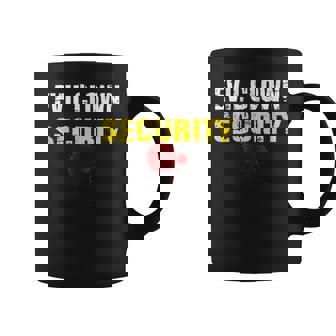 Halloween Adult Costume Evil Clown Security Dad Mom Coffee Mug - Monsterry