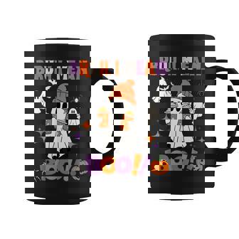 Halloween Bruh I Mean Boo Ghost Pumpkin Boy Girls Coffee Mug | Mazezy