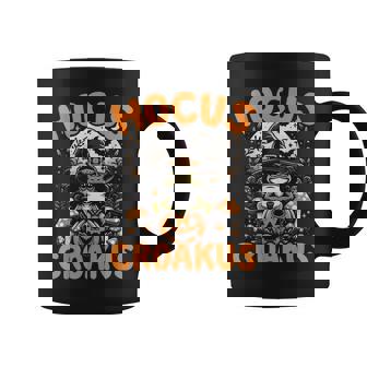 Halloween Frog Witch Pun Hocus Croakus Toad Lover Costume Coffee Mug - Thegiftio UK