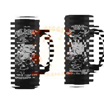 Halloween Ghost No Diggity Bout to Bag it Up Toddler Kids Graphic Print Coffee Mug - Monsterry