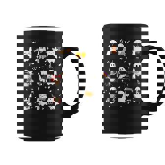 Halloween Music Teacher Gh-Ost Playing Musical Instruments Coffee Mug | Seseable UK