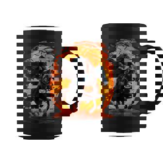 Halloween Scary Pumpkin Headless Horseman Horse Riding Lover Coffee Mug - Monsterry