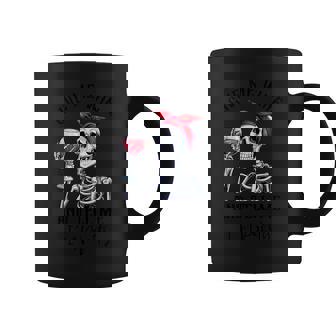 Halloween Skeleton With Red Wine Wine Glass Halloween Coffee Mug | Seseable UK
