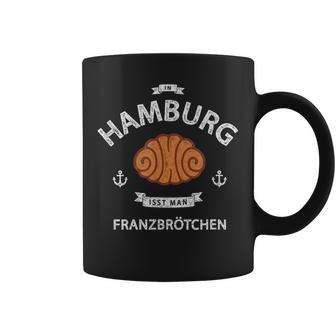 In Hamburg Isst Man Franzbrötchen Nordlicht Idea Tassen - Geschenkecke