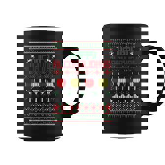 Happy Alcoholidays Alcohol Wine Ugly Christmas Sweater Coffee Mug | Seseable UK