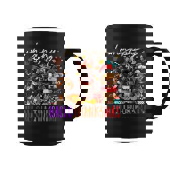Happy Hallothanksmas Dogs Halloween Thanksgiving Christmas Coffee Mug - Thegiftio UK