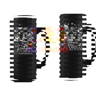Happy Hallothanksmas Duck Thanksgiving Halloween Christmas Coffee Mug - Seseable