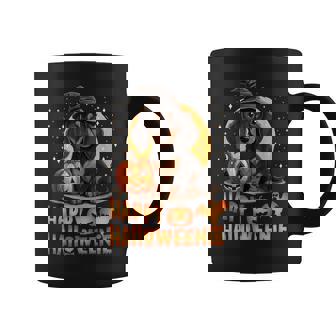 Happy Halloweenie Dachshund Halloween 2023 Wiener Dog Coffee Mug - Seseable