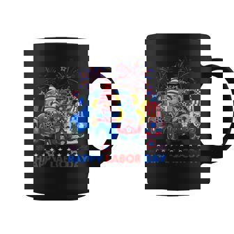 Happy Labor Day Fireworks American Flag And Gnomes Coffee Mug - Thegiftio UK