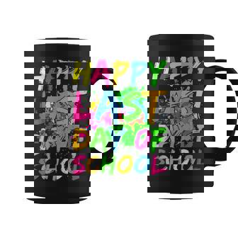 Happy Last Day Of School Paint Splatter Effect Glow Kids Graphic Print Coffee Mug - Monsterry