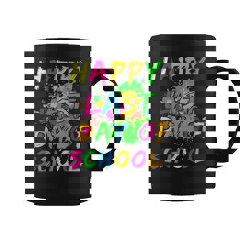Happy Last Day Of School Paint Splatter Effect Glow Teacher Graphic Print Coffee Mug - Monsterry
