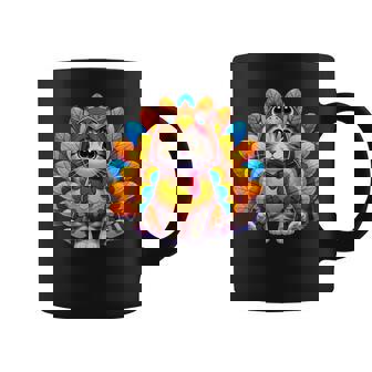 Happy Thanksgiving Cat Turkey Costume Christmas Day Coffee Mug - Monsterry
