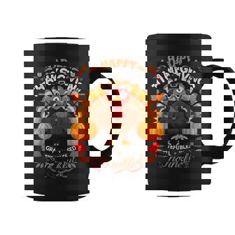Happy Thanksgiving Turkey Grateful Blessed Grateful Coffee Mug - Thegiftio UK