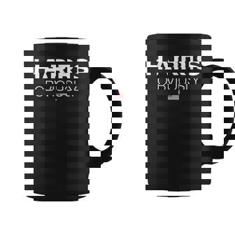 Harris Obviously Usa Flag Kamala Harris For President 2024 Coffee Mug | Mazezy