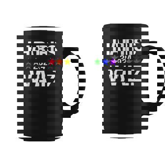 Harris Walz 2024 Lgbtq Gay Pride Rainbow Kamala Harris Coffee Mug - Monsterry