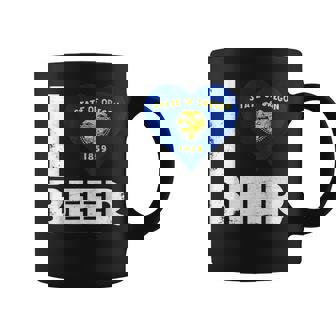 I Heart Oregon Beer State Pride Drinking Home Coffee Mug - Monsterry