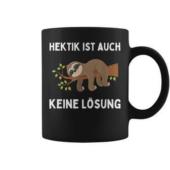 Hektik Ist Auch Keine Lösung Schlafendes Sloth Tassen - Geschenkecke