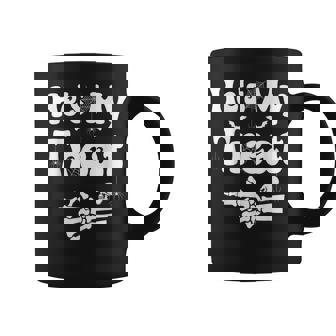 He's My Treat Skeleton Couples Matching Couple Halloween Coffee Mug - Monsterry