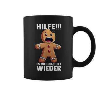 Hilfe Es Weihnachtet Wieder X Xmas Christmas Gingerbread Tassen - Geschenkecke