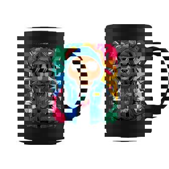 Hip Hop Teddy Bear With Sunglasses Rap Music Coffee Mug - Thegiftio