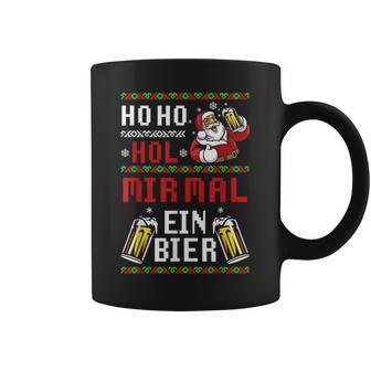 Ho Hol Mir Mal Ein Bier Christmas Santa Claus Tassen - Geschenkecke