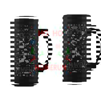 Ho Ho Homerun Baseball Ugly Christmas Sweater Party Hitter Coffee Mug - Monsterry