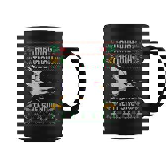 Honking Through The Snow Goose Ugly Christmas Sweater Coffee Mug - Thegiftio