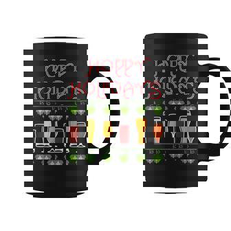 Hoppy Holidays Ugly Sweater Style For Beer Lover Coffee Mug | Mazezy