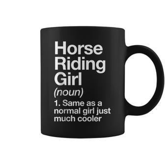 Horse Riding Girl Definition & Sassy Sports Coffee Mug - Monsterry CA