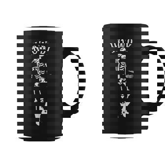 Howdy Cowboy Dancing Cowgirl Skeleton Country Music Life Coffee Mug - Monsterry