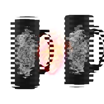 Howling Wolf Head Not Sheep Power Animal Warrior Wolf Graphic Print Coffee Mug - Monsterry