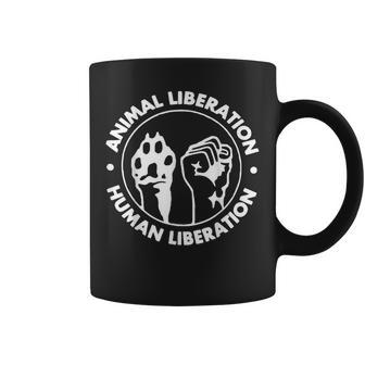 Human & Animal Liberation Graphic Print Coffee Mug - Monsterry