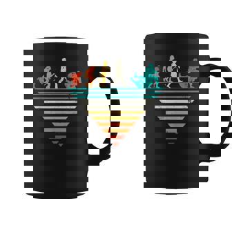 Human Evolution Jiu Jitsu Brasileñointage Taza de café - Regaloses