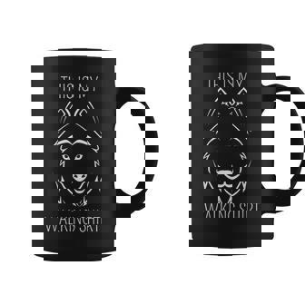Husky Dog Walking Pet Owner Coffee Mug - Thegiftio