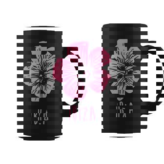 Ibiza Vintage Tropical Hibiscus Flower Coffee Mug - Monsterry