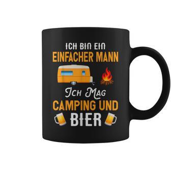 Ich Bin Ein Einfach Mann Ich Mag Camping Und Bier Tassen - Geschenkecke